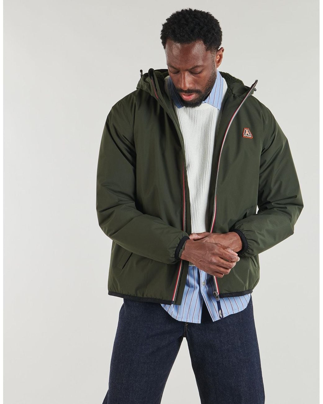Superdry Windjack Winter Tri Windbreaker Jacket in het Green voor heren