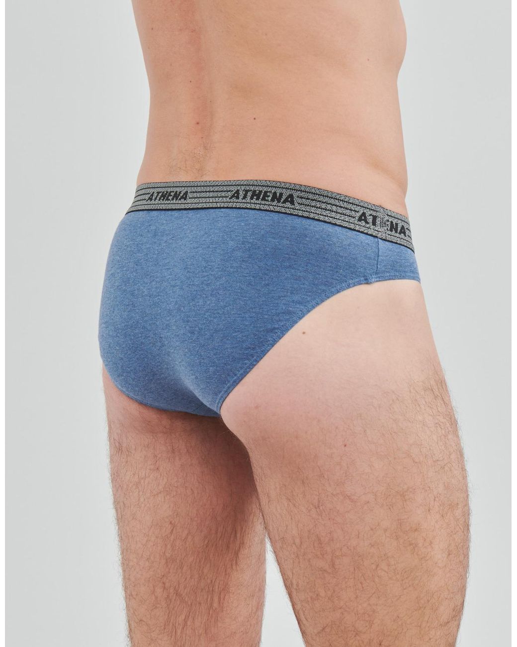 Slips Basic Coton X4 Athena pour homme en coloris Black