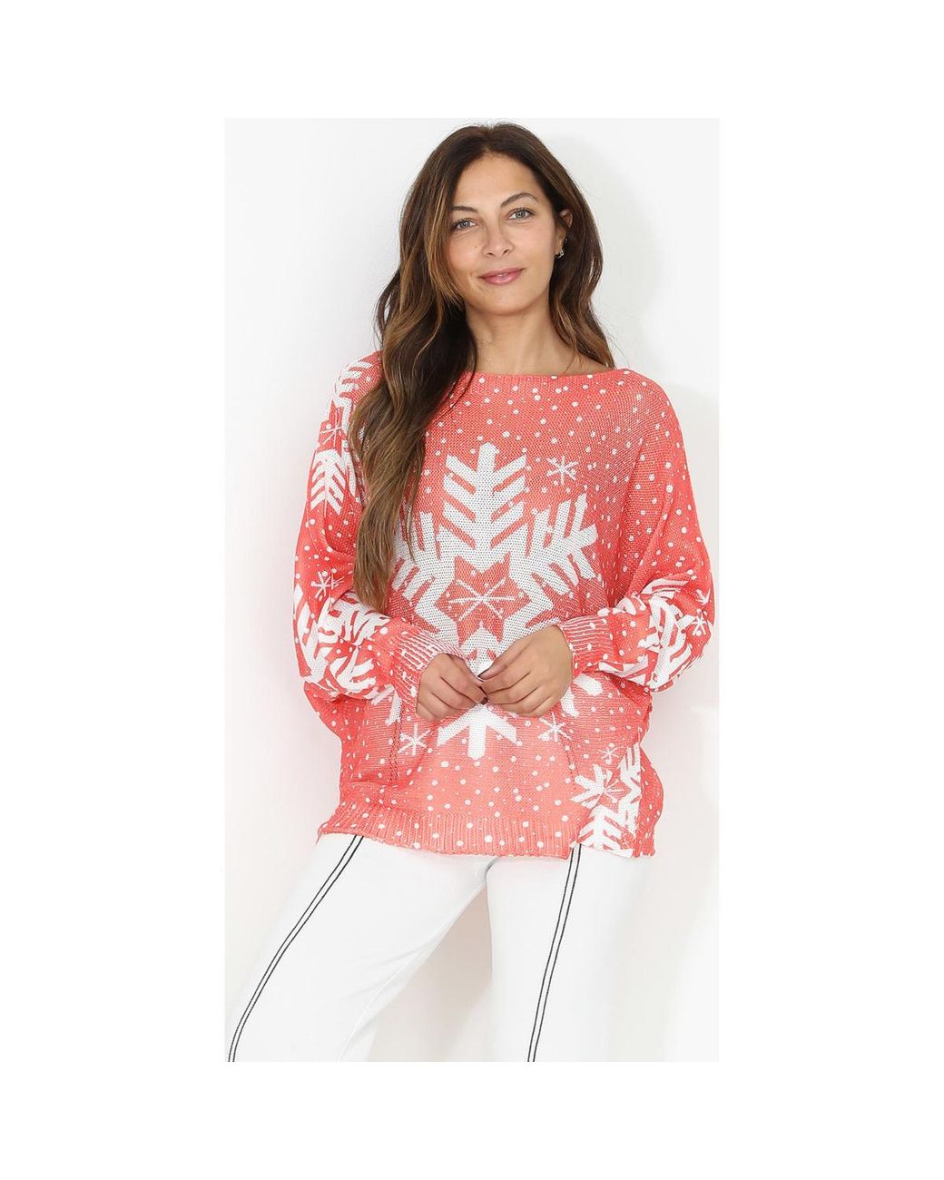 Pull Pulls Pour Femme La Modeuse en coloris Red