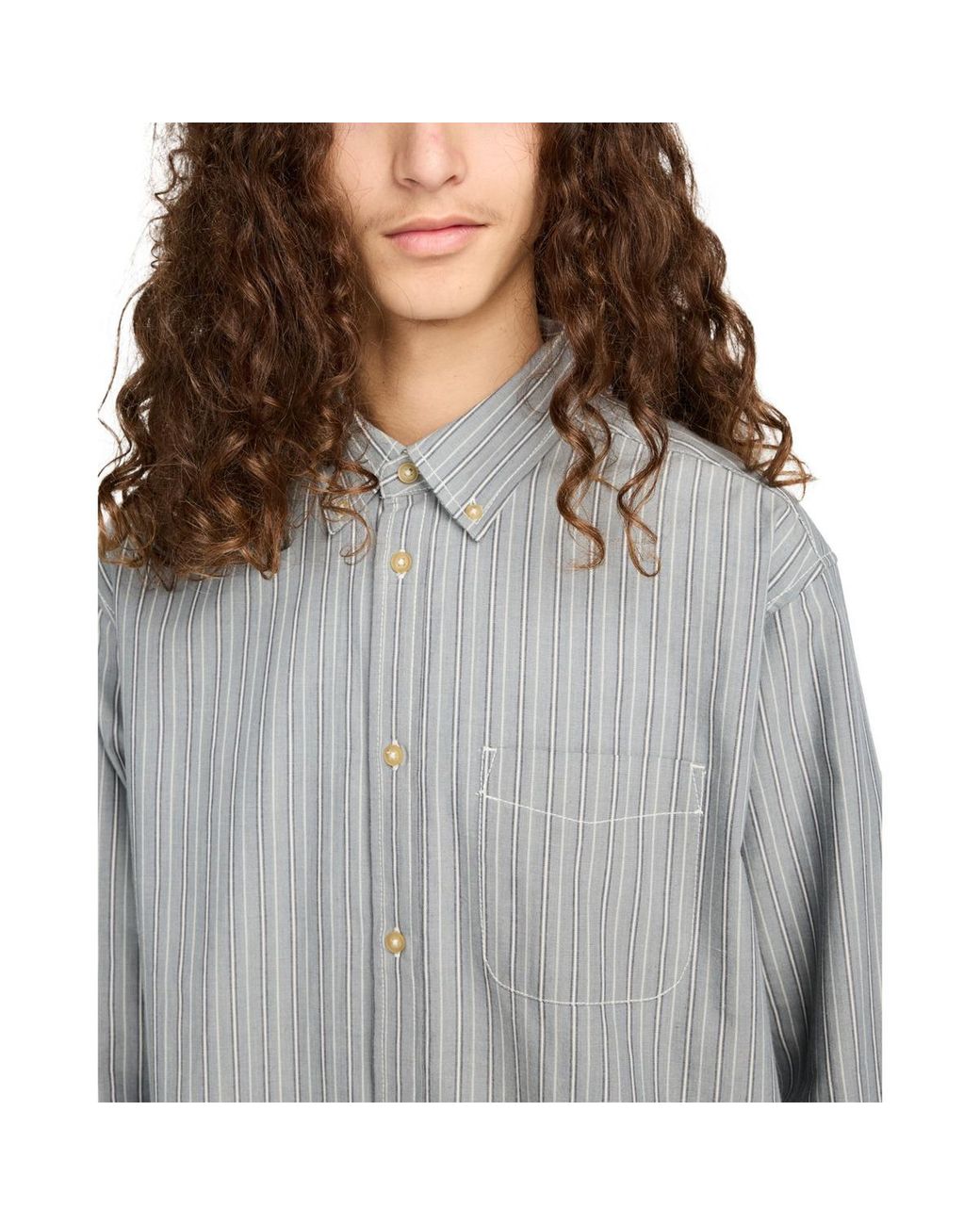 Chemise Button Down Regular Chambray Element pour homme en coloris Gray