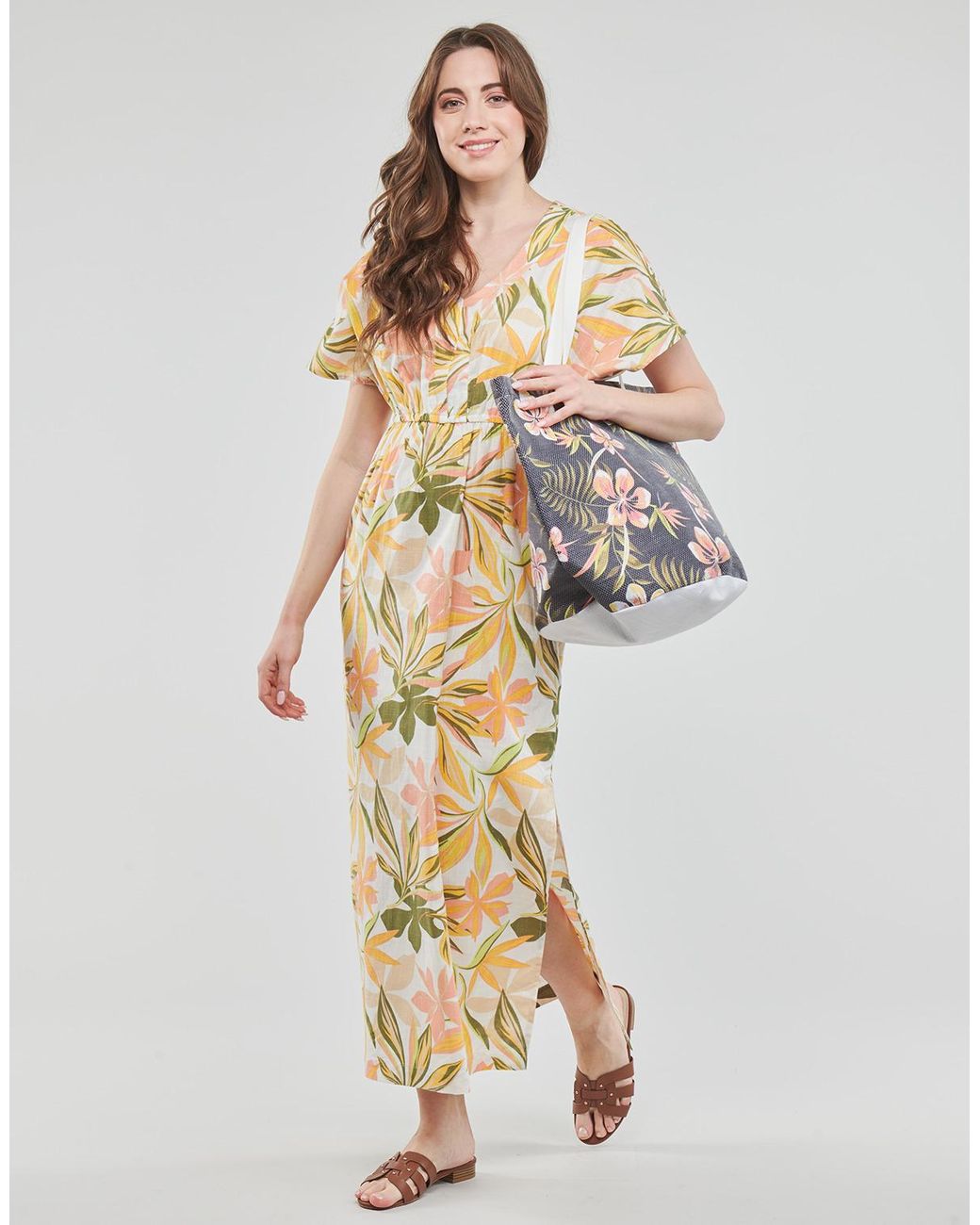 Robe Dynamite Girl Again Roxy en coloris Metallic