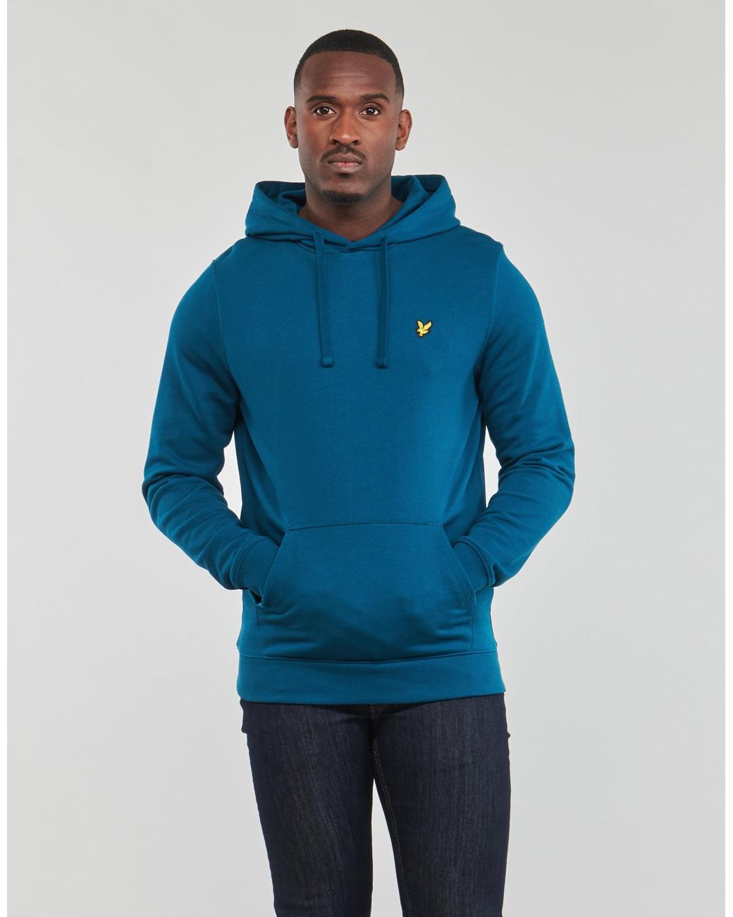 Lyle & Scott Capuchon Sweaters Ml416Vtr in het Blue voor heren