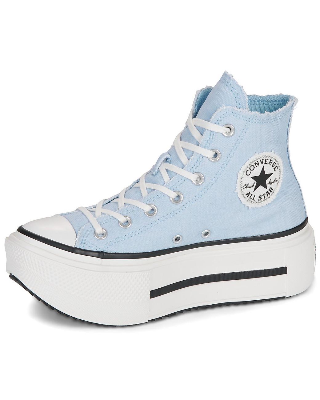 Converse Hoge Sneakers Chuck Taylor All Star Lift Double Stack in het Blue