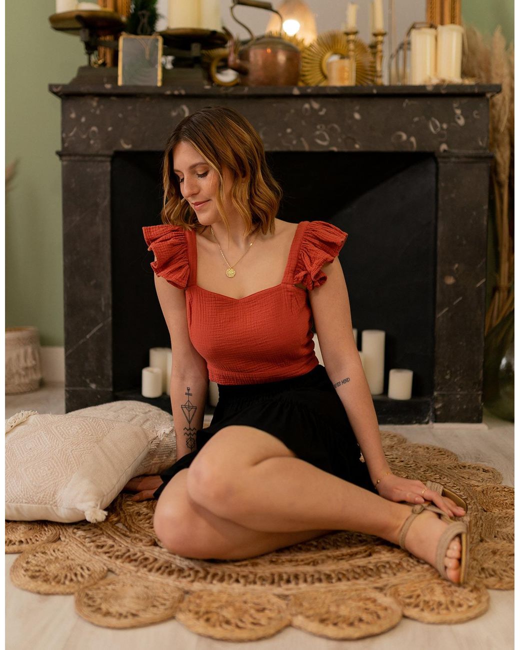 Blouses Capucine Celeste en coloris Black