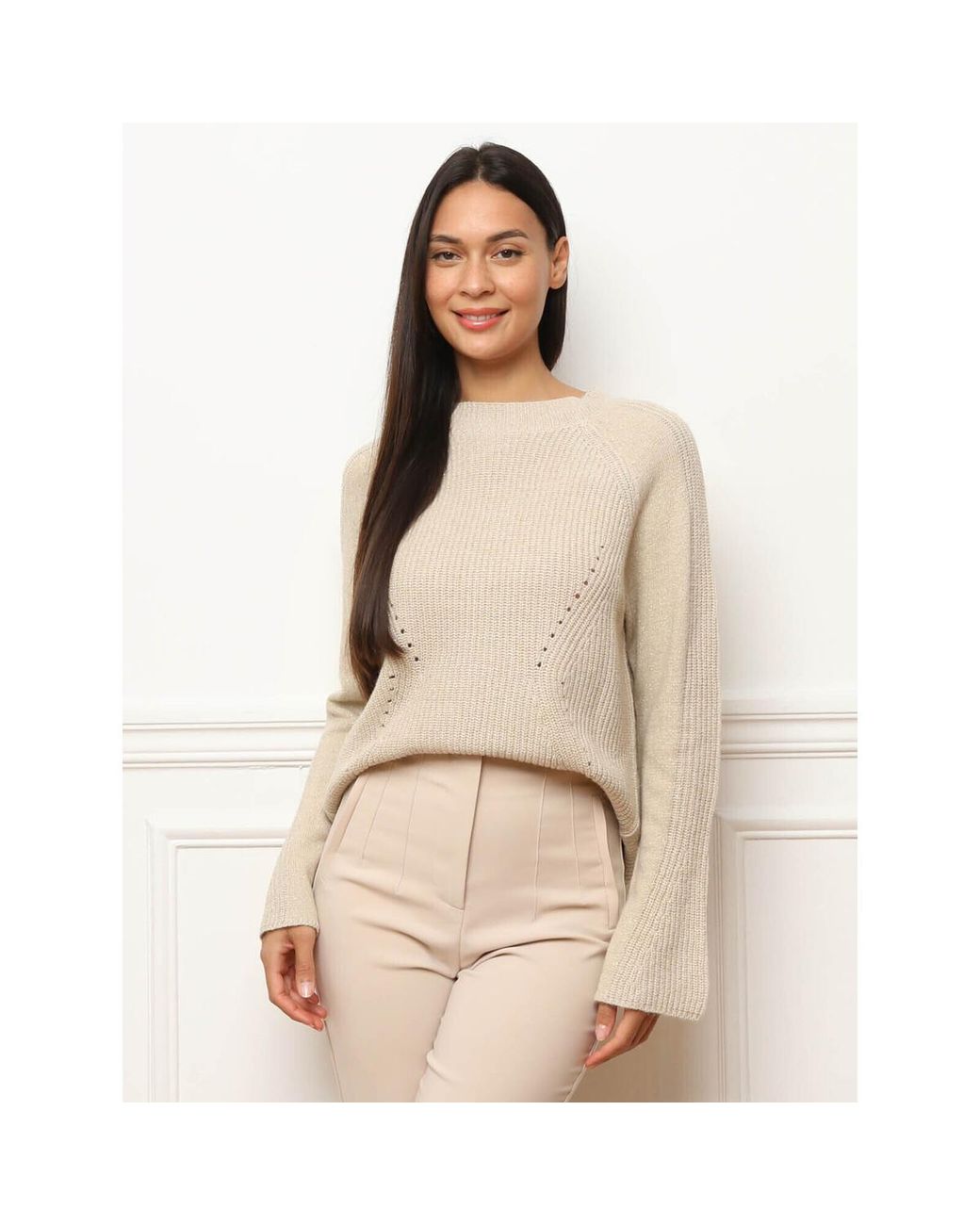 Pull Pulls pour - Beige La Modeuse en coloris Natural