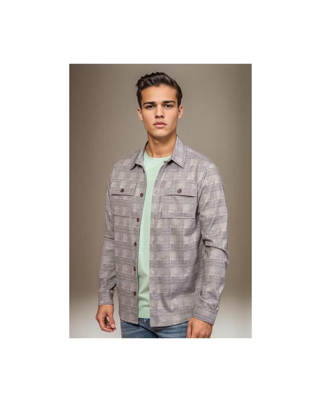 Surchemises Surchemise Liv A Carreaux Suitable pour homme en coloris Gray