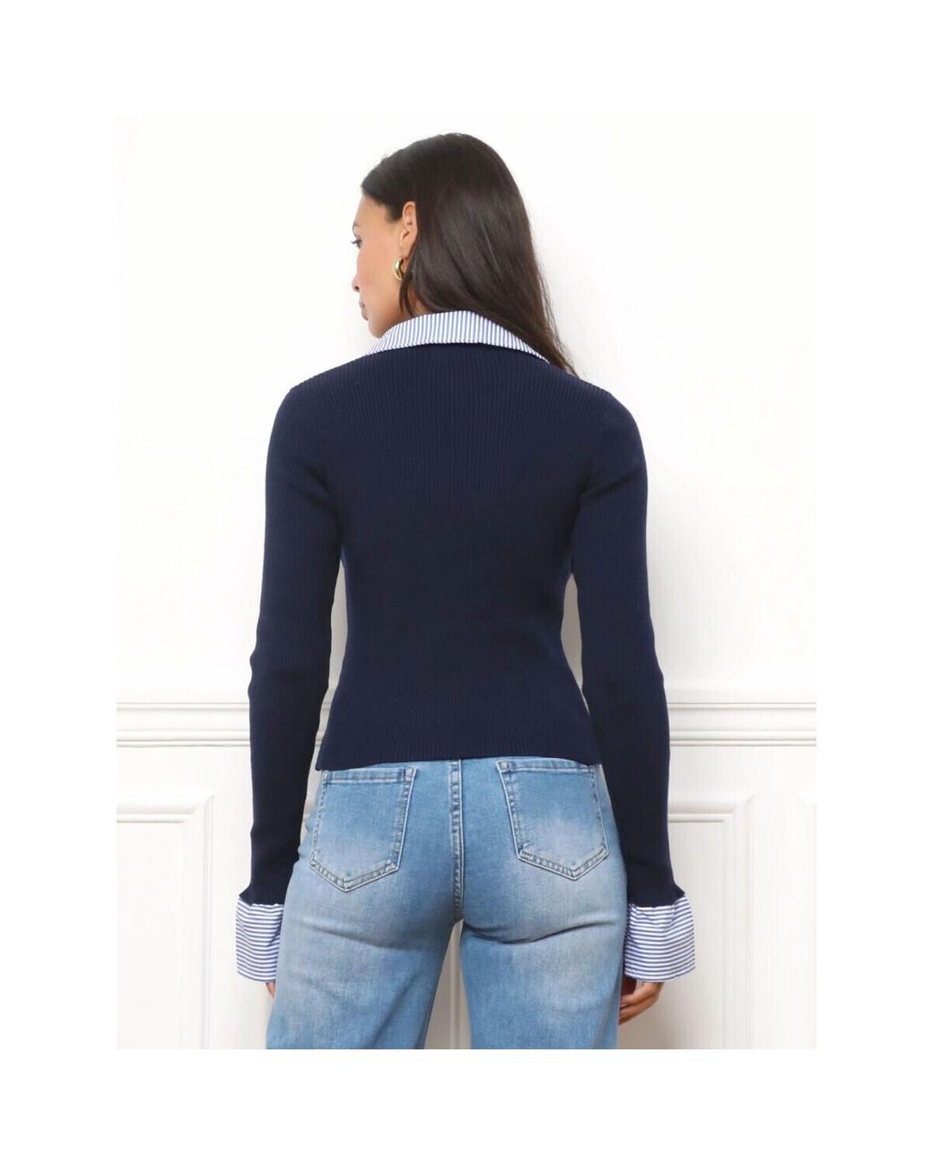 Pull Pulls Pour Femme La Modeuse en coloris Blue