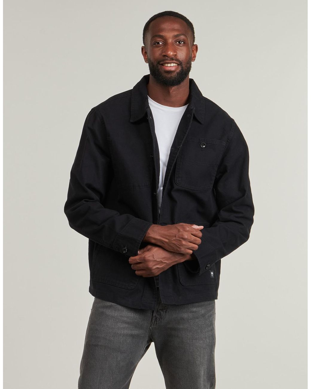 Vans Windjack Drill Chore Canvas Jacket in het Black voor heren