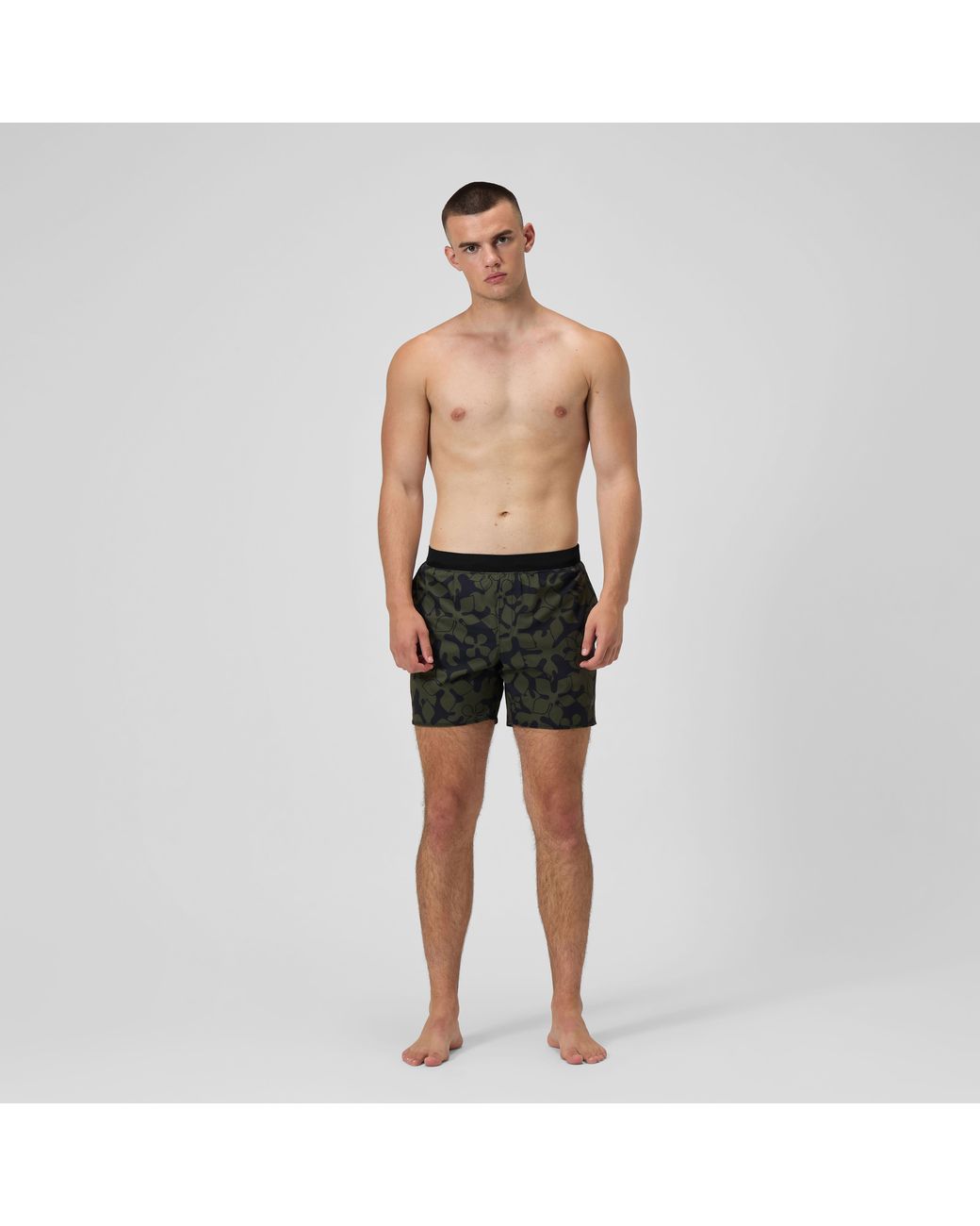 Speedo Green Lookout Printed Swim Shorts Dark for men