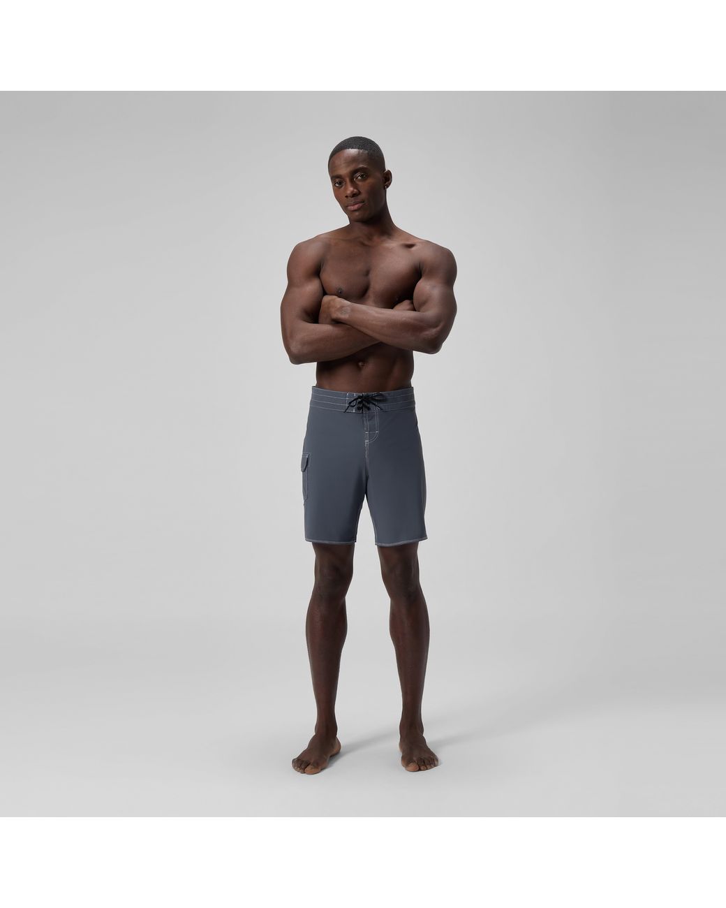 Speedo Blue Lookout Solid Swim Shorts for men