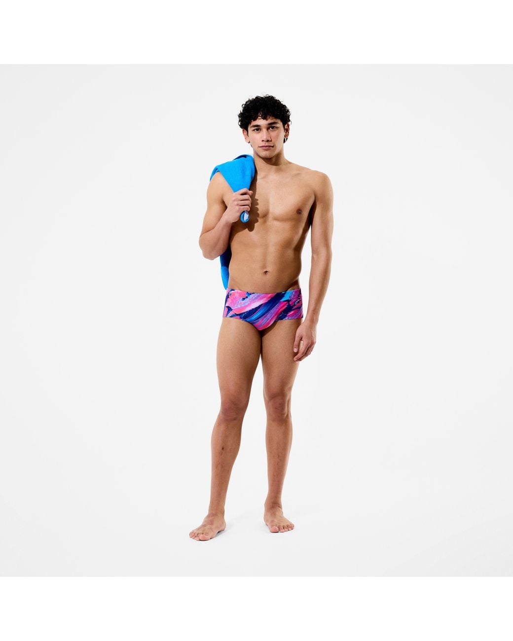 Speedo Blue Club Training Printed Brief for men
