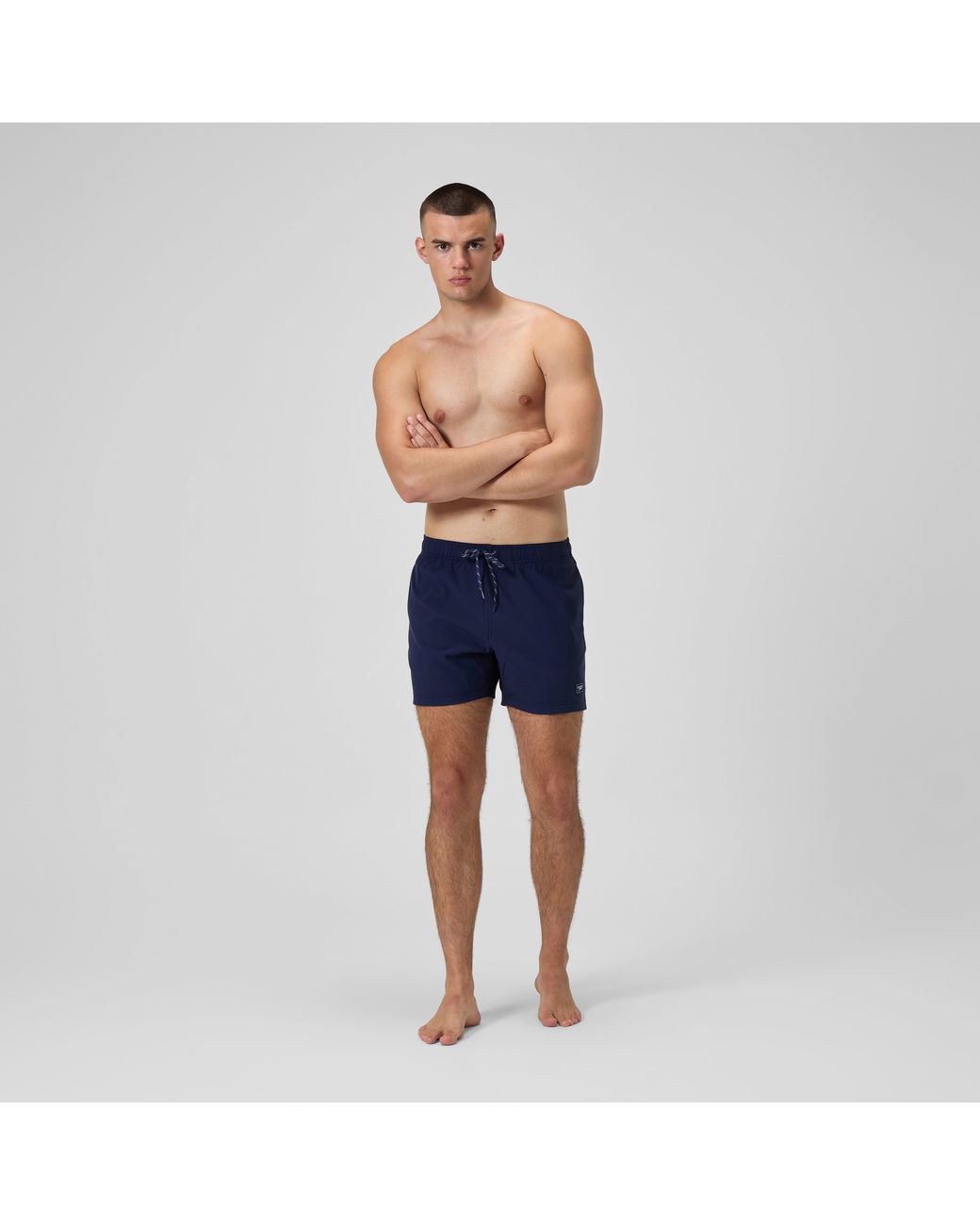Speedo Blue Classic Solid Redondo Edge Volley Swim Shorts for men