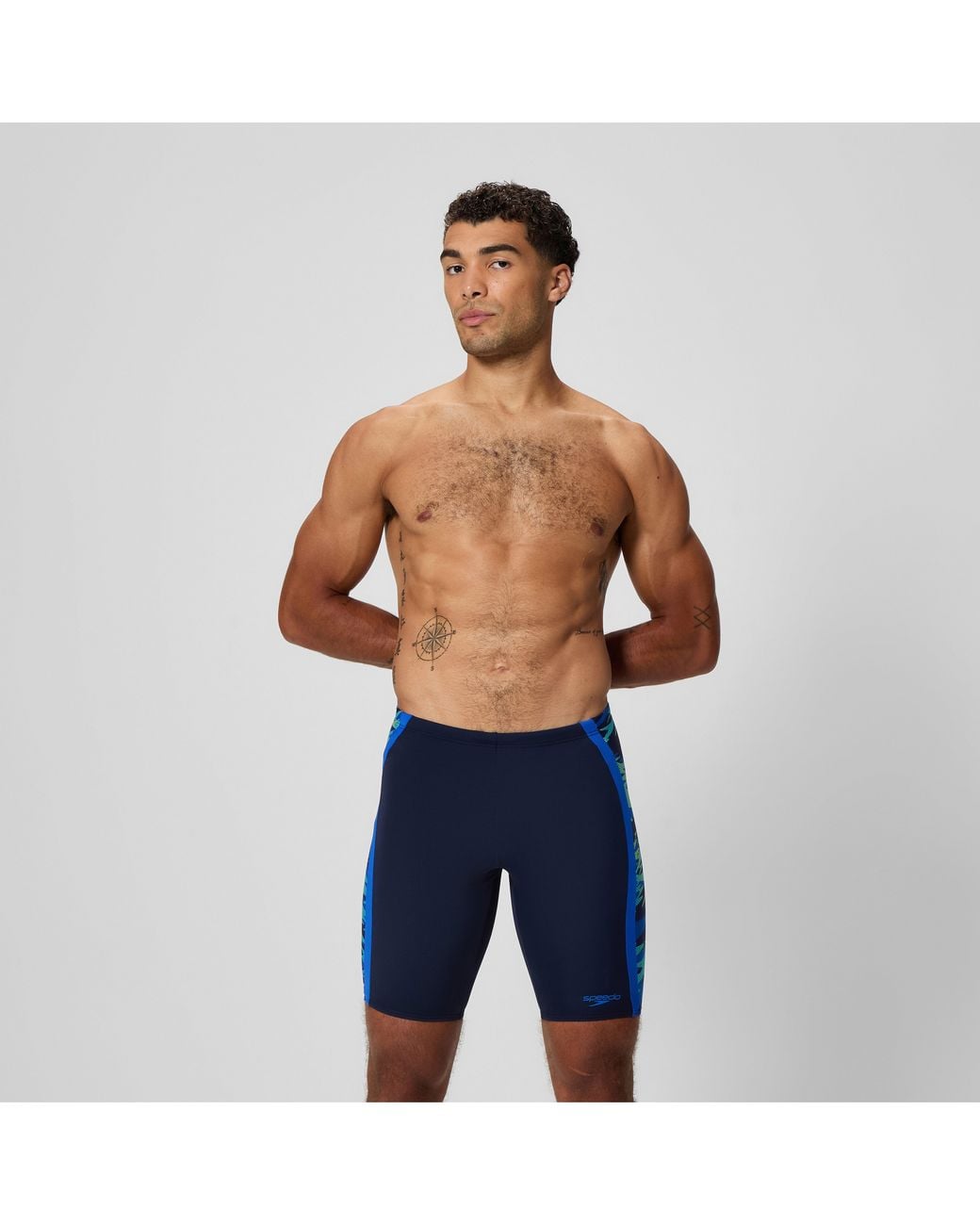 Speedo Blue Hyperboom Splice Jammer for men