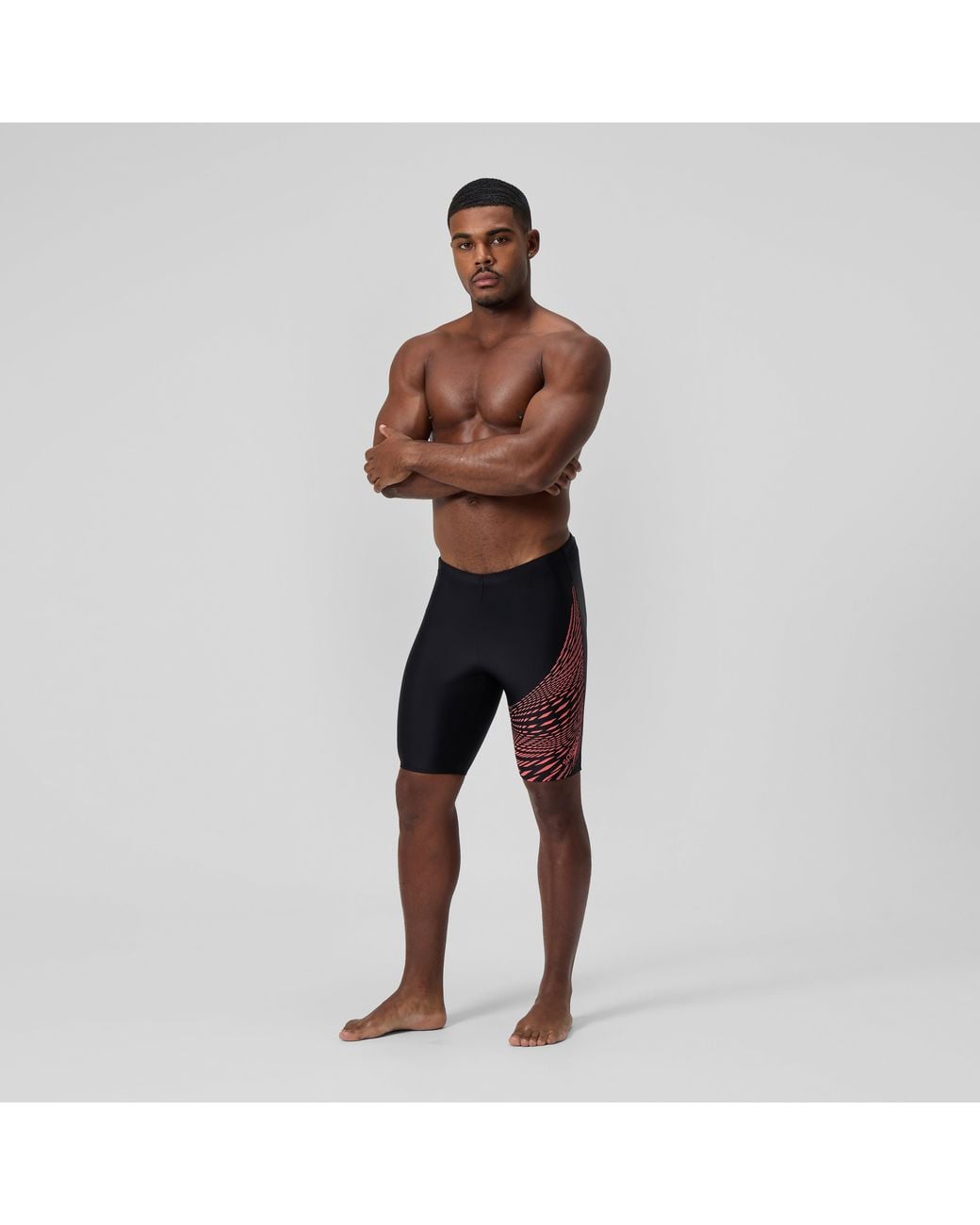 Speedo Multicolor Medley Logo Jammer/Coral for men