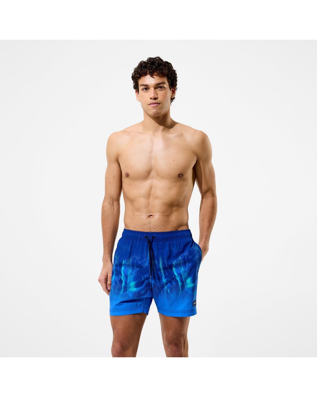 Speedo Blue Redondo Edge Printed Swim Shorts for men