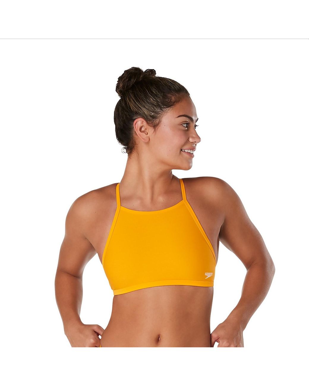 Speedo Solid Double Lace Back in Orange | Lyst