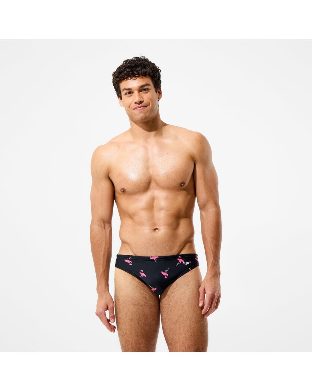 Speedo Black The Printed Brief for men