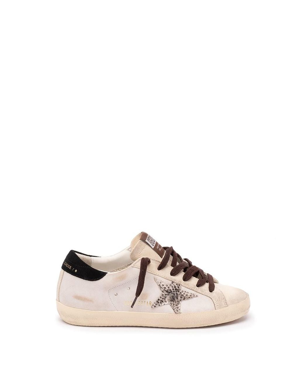 Golden Goose Deluxe Brand White 'Super-Star' Sneakers