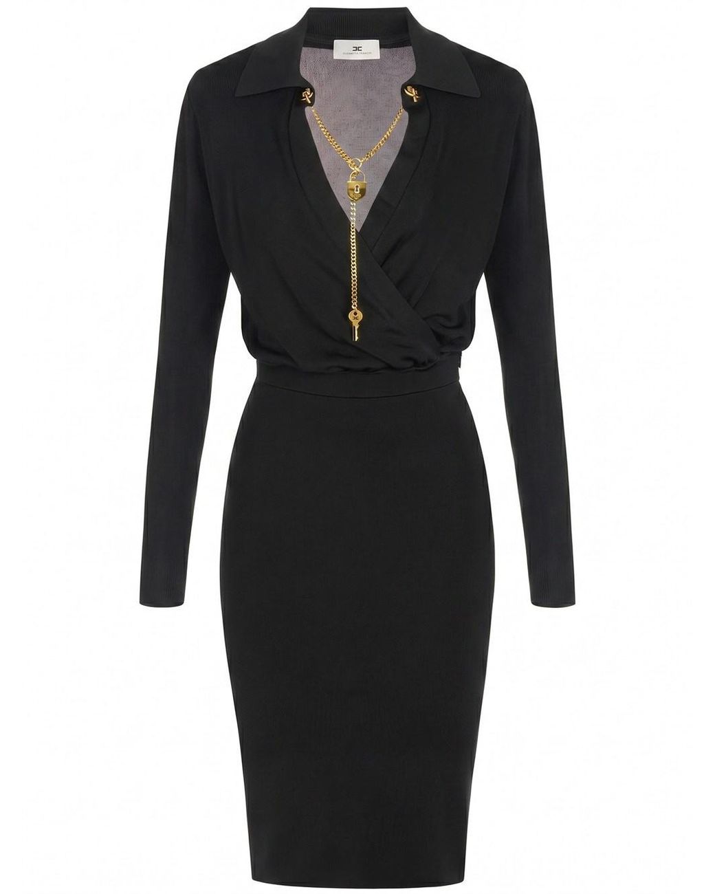 Elisabetta Franchi Black Dress