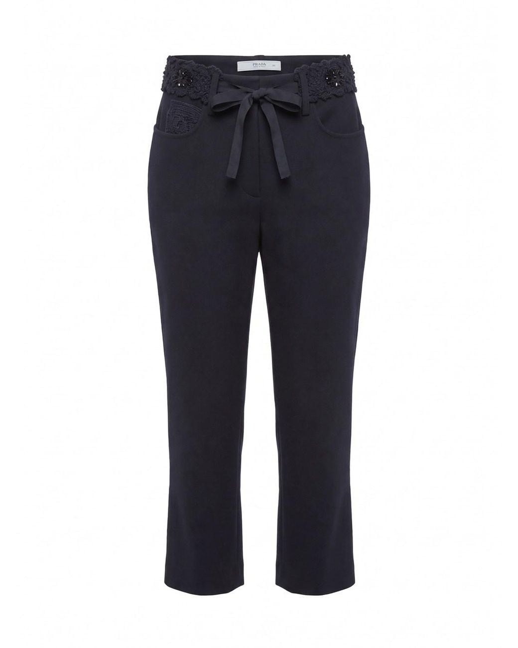 Prada Blue Cropped Pants