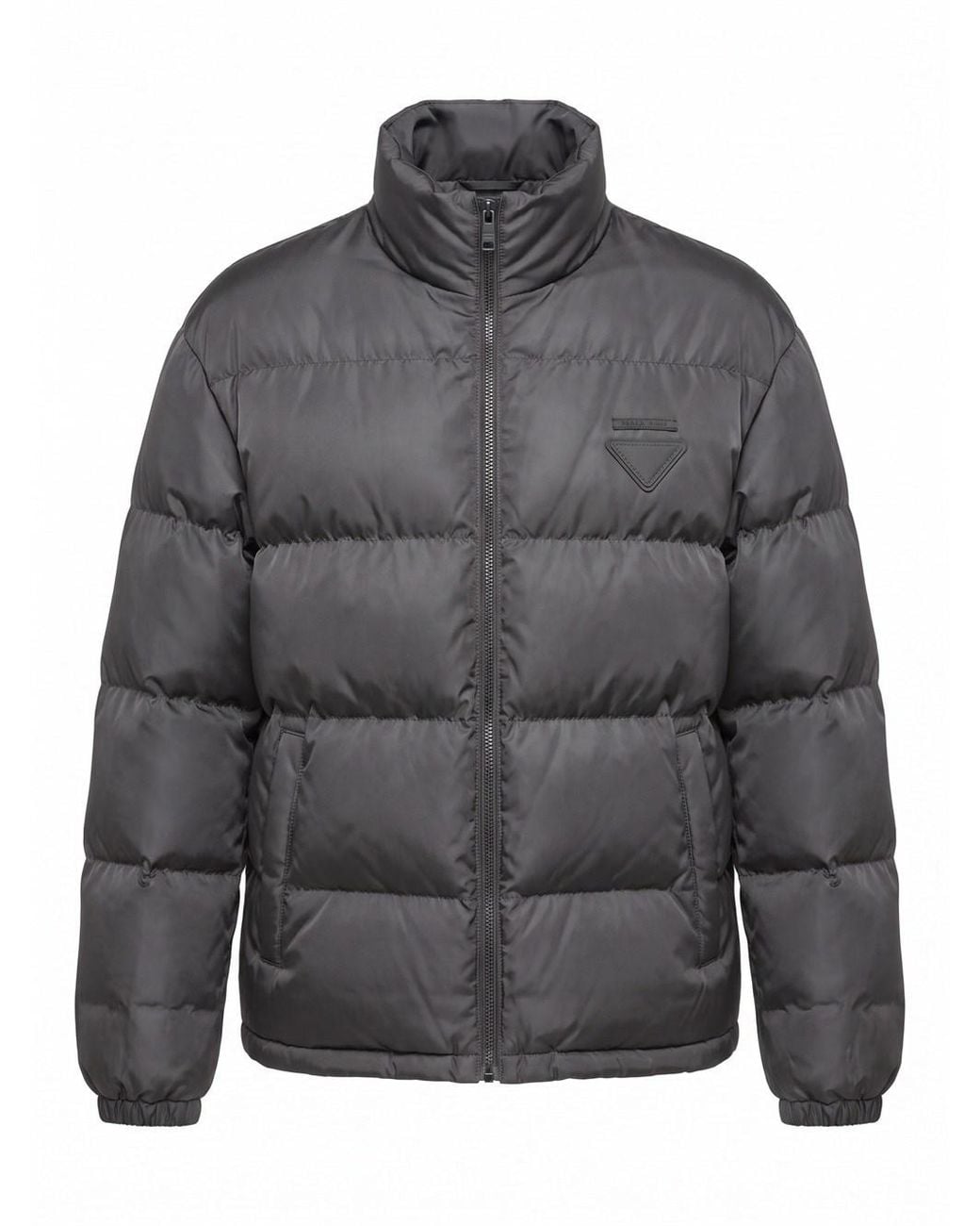 Prada Gray Re-Nylon Down Jacket for men