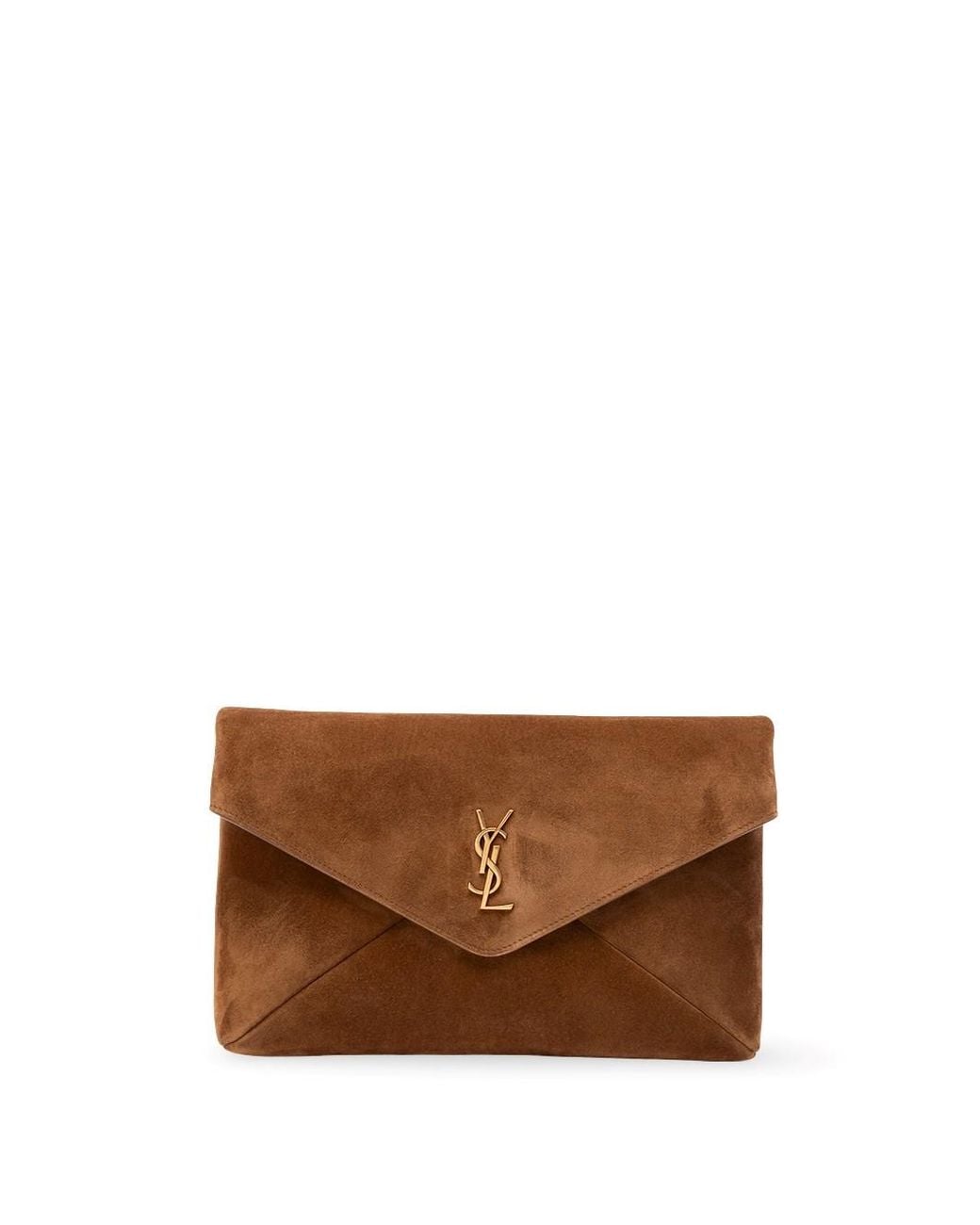 Saint Laurent Brown 'Cassandre' Pouch