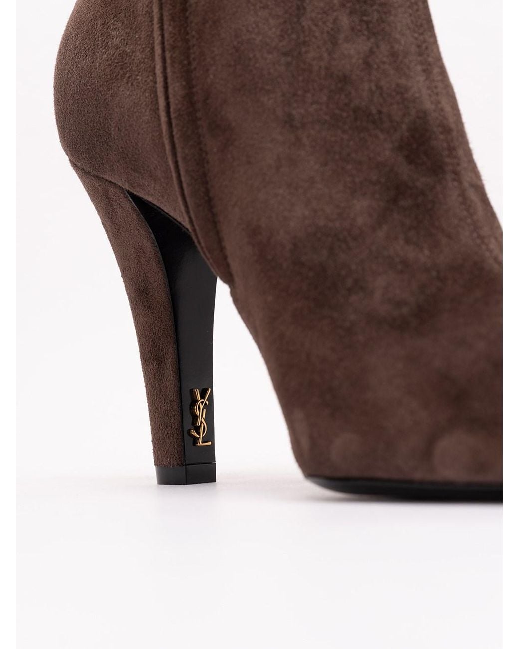Saint Laurent Brown Jill Booties