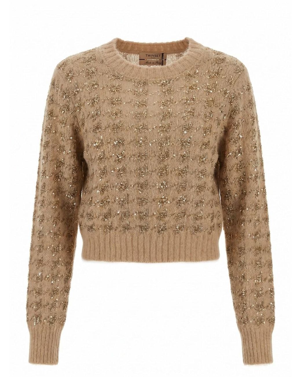 Twinset Natural Round Neck Sweater