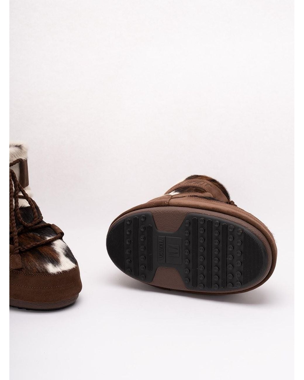 Moon Boot Brown 'Icon Low Archive 1985 Cow' Boots