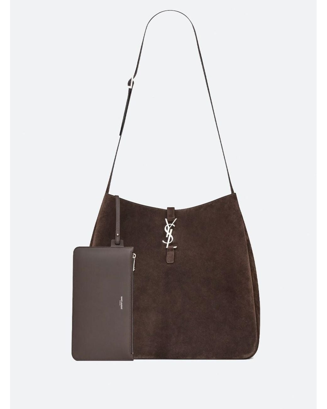 Saint Laurent Brown Le 5 A 7 Maxi Hobo for men