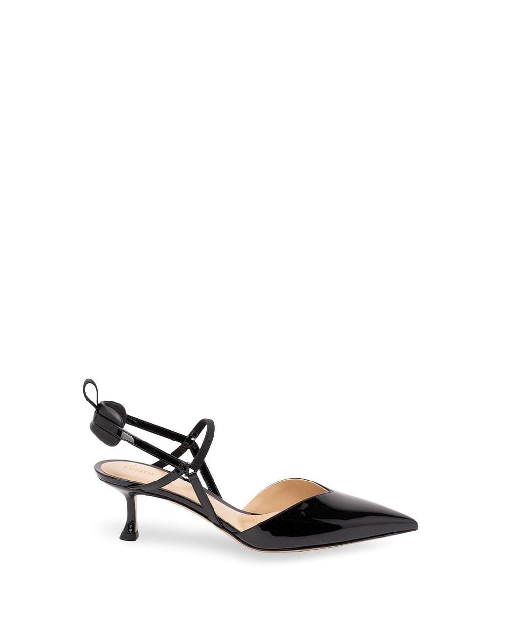 Fendi White 'Colibri Lite' Slingback