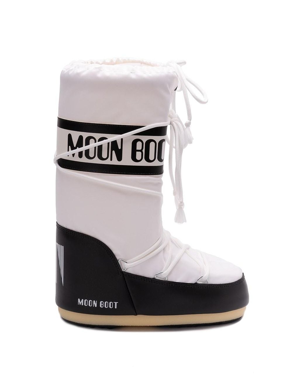 Moon Boot White 'Icon Nylon' Boots