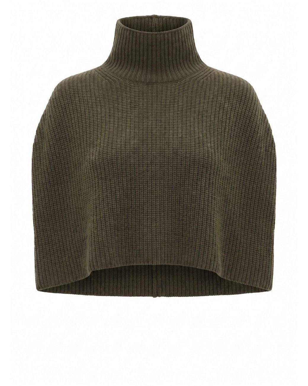 Sa Su Phi Green Cashmere Mini Cape