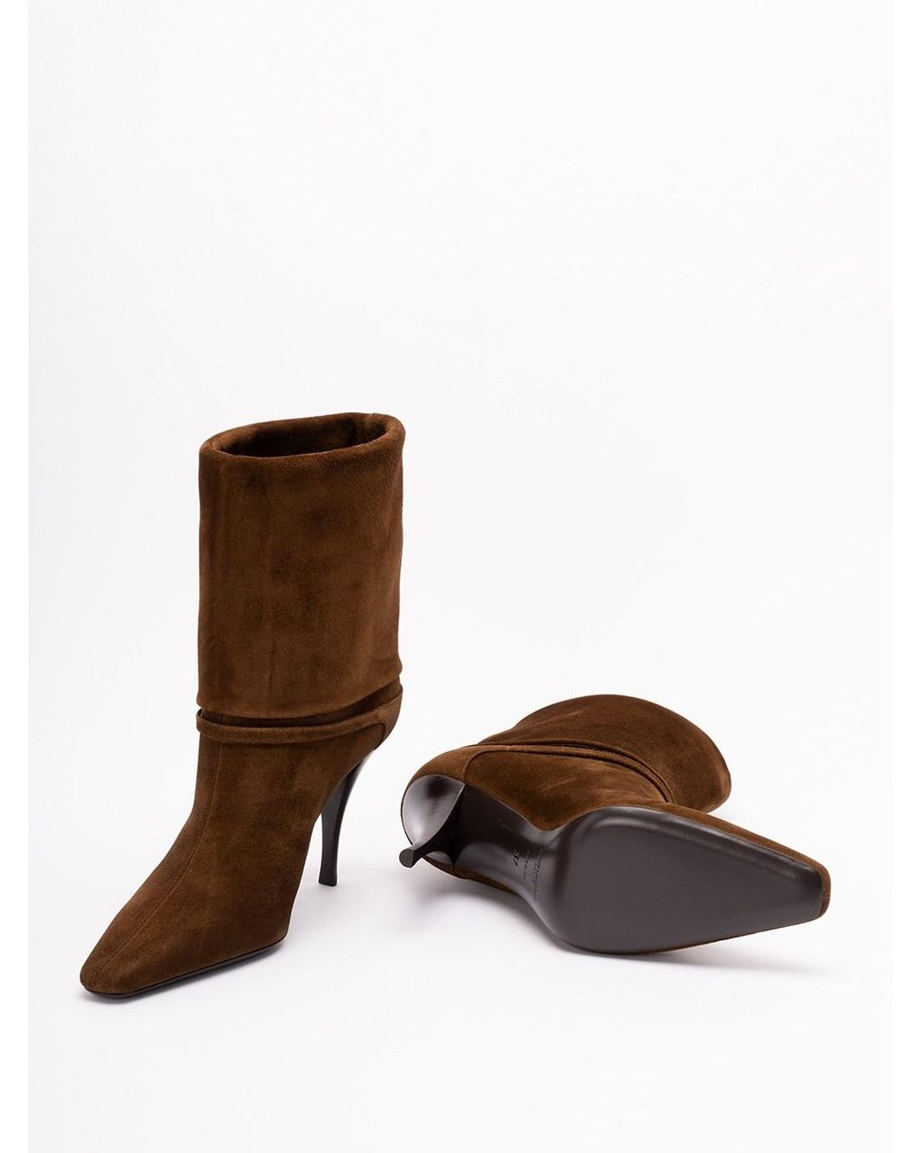 Saint Laurent Brown 'Niki' Boots