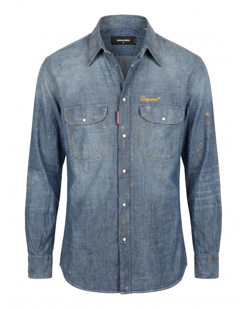 DSquared² Blue Canadian Vintage Shirt for men