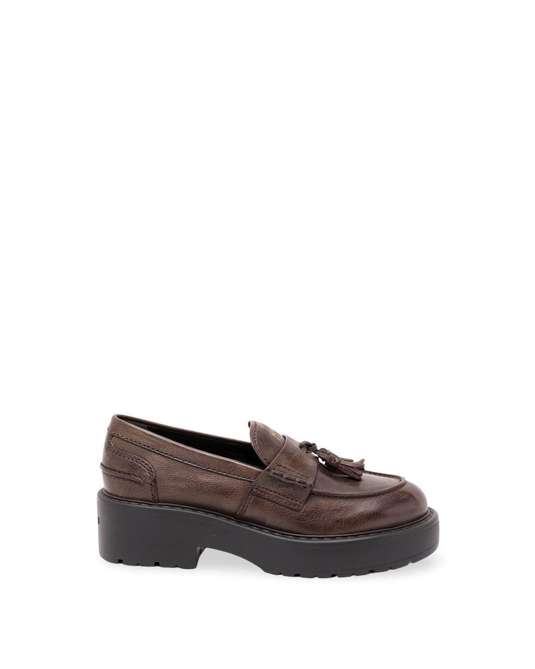 Miu Miu Brown Leather Loafers