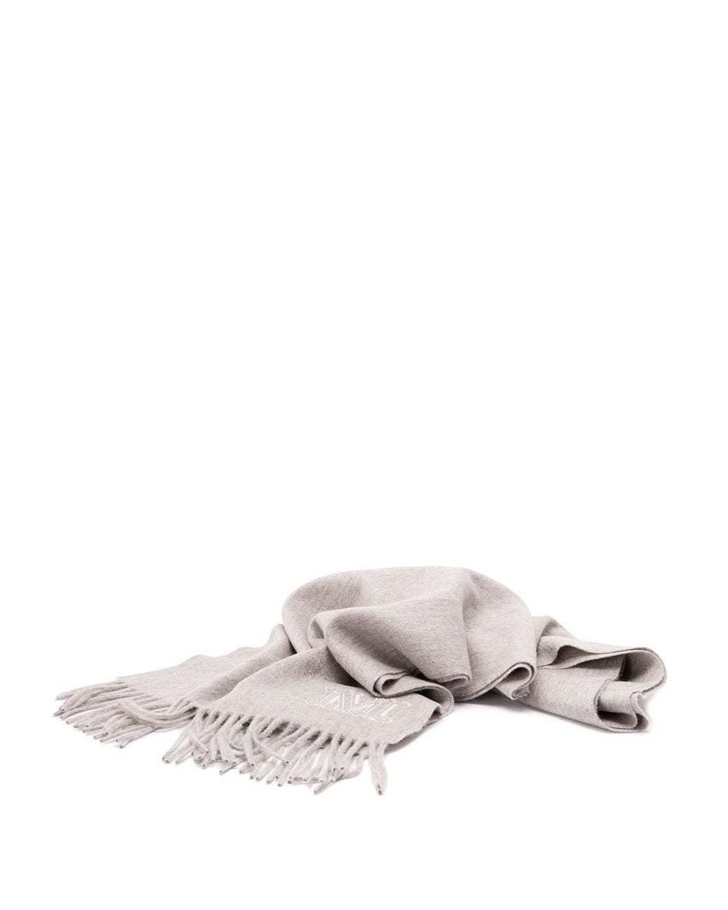 Max Mara Multicolor Monogram Embroidered Cashmere Stole