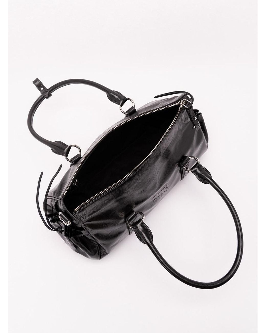 Miu Miu Black Shiny Leather Handbag