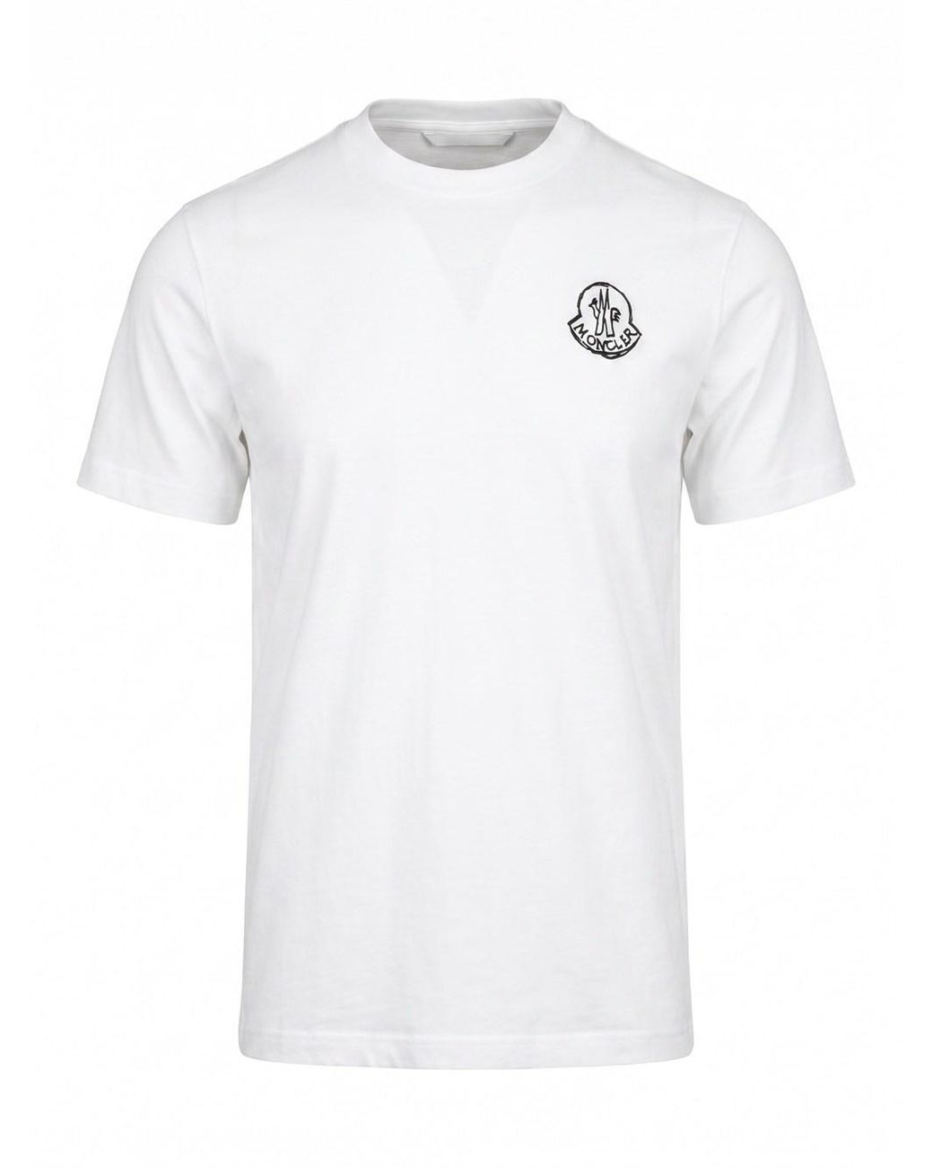 Moncler White T-Shirt for men