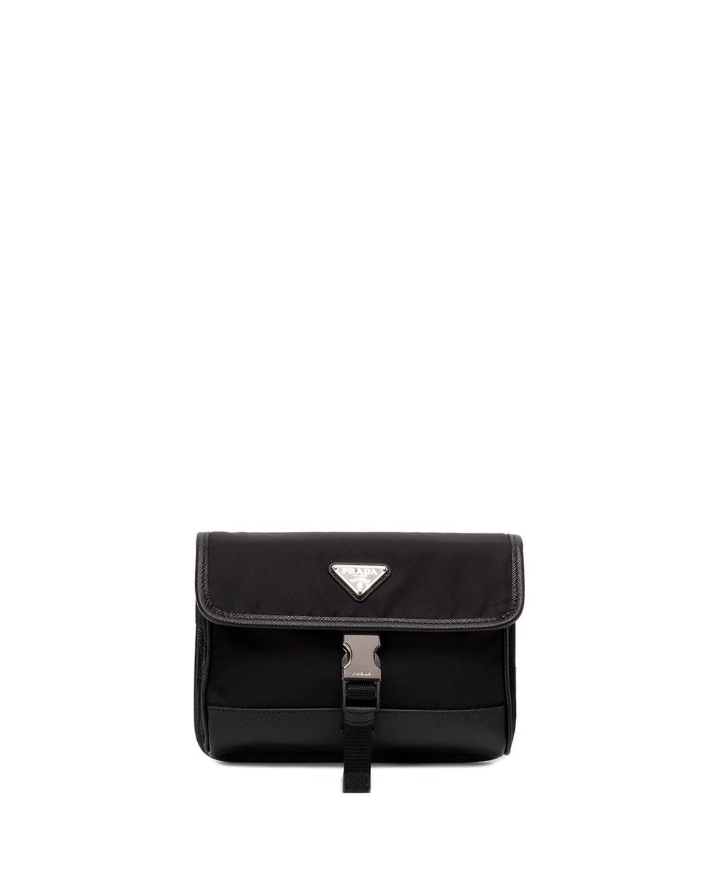 Prada Black Re-Nylon And Saffiano Smartphone Case for men