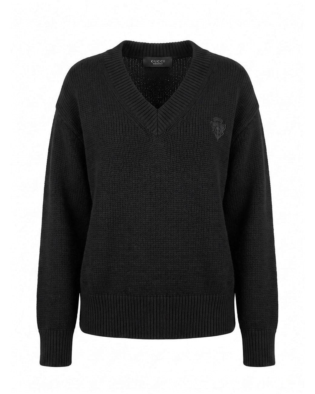 Gucci Black V-Neck Sweater