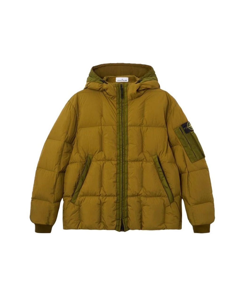 Stone Island Green 4100034 Garment Dyed Crinkle Reps Ny for men