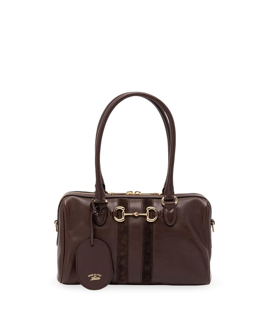 Gucci Brown Borsetto Medium Boston Bag