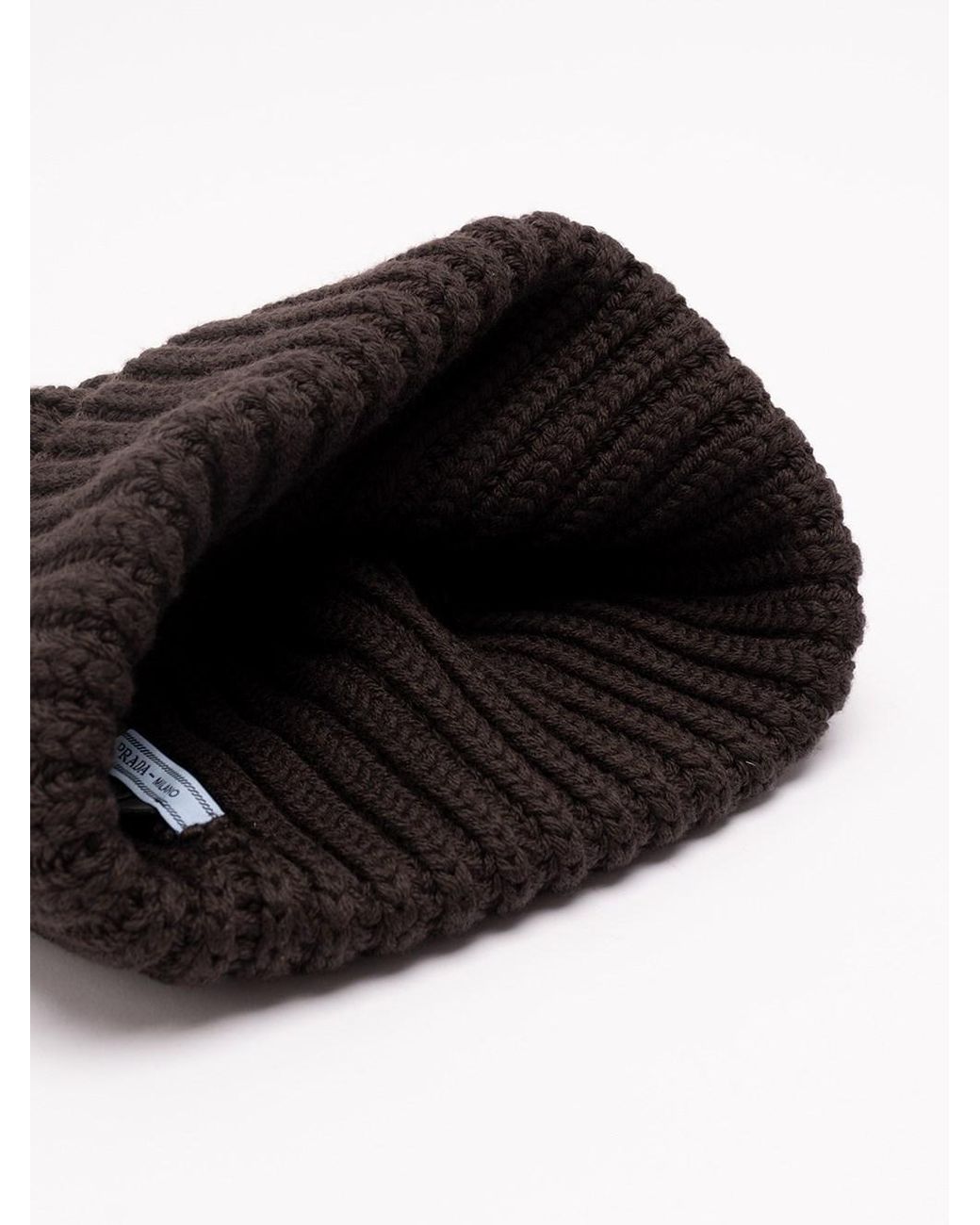 Prada Black Wool Beanie