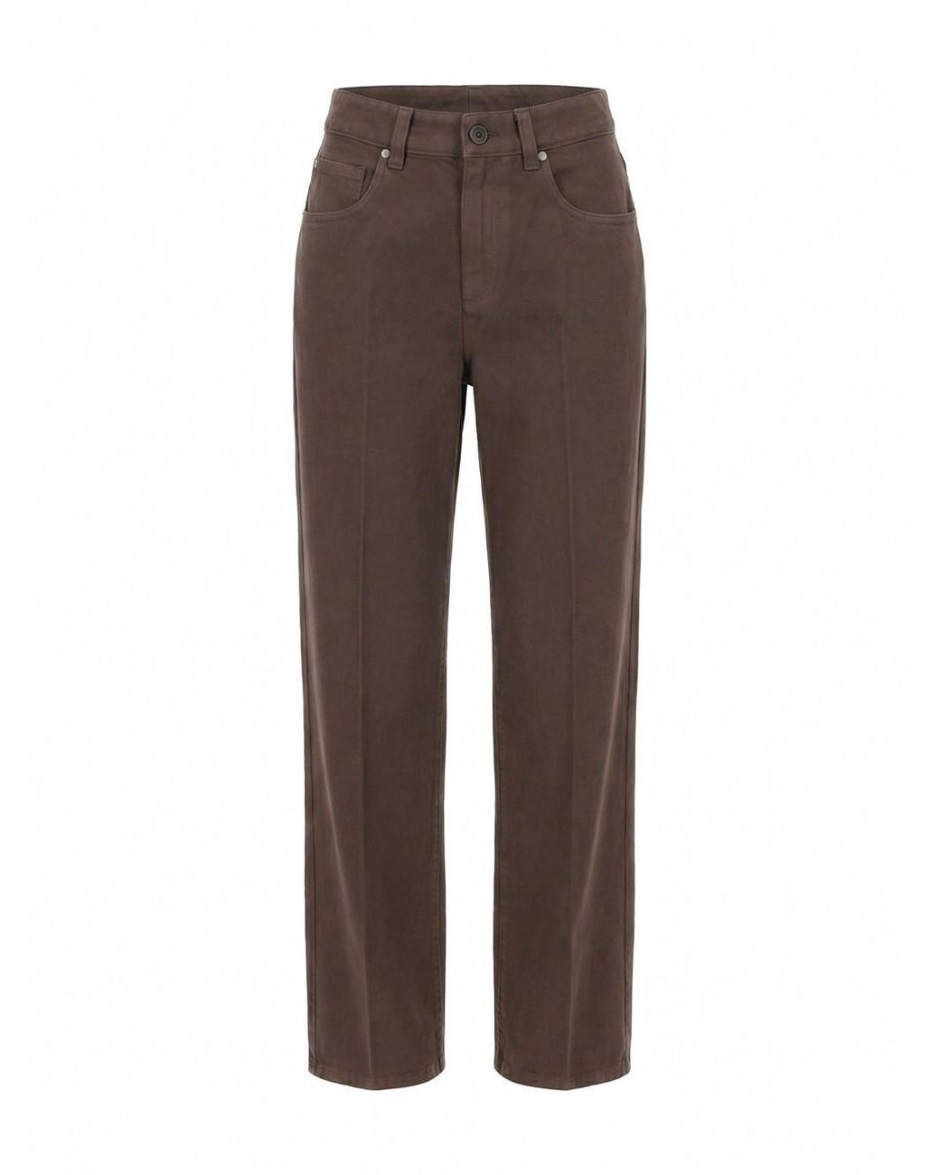 Brunello Cucinelli Brown Contemporary Loose Jeans
