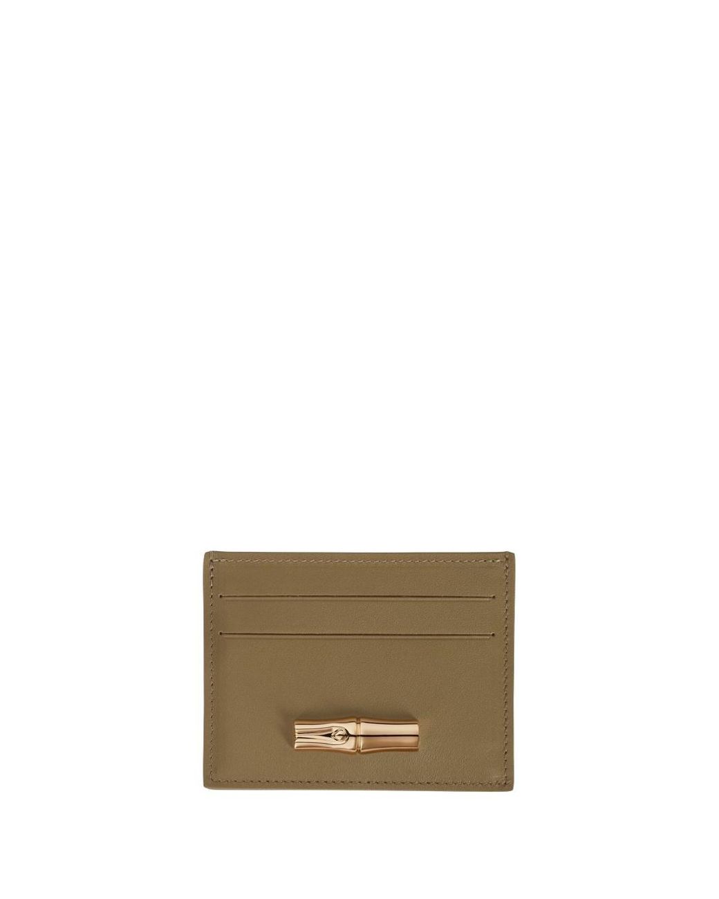 Longchamp Natural 'Le Roseau Sleek' Card Holder