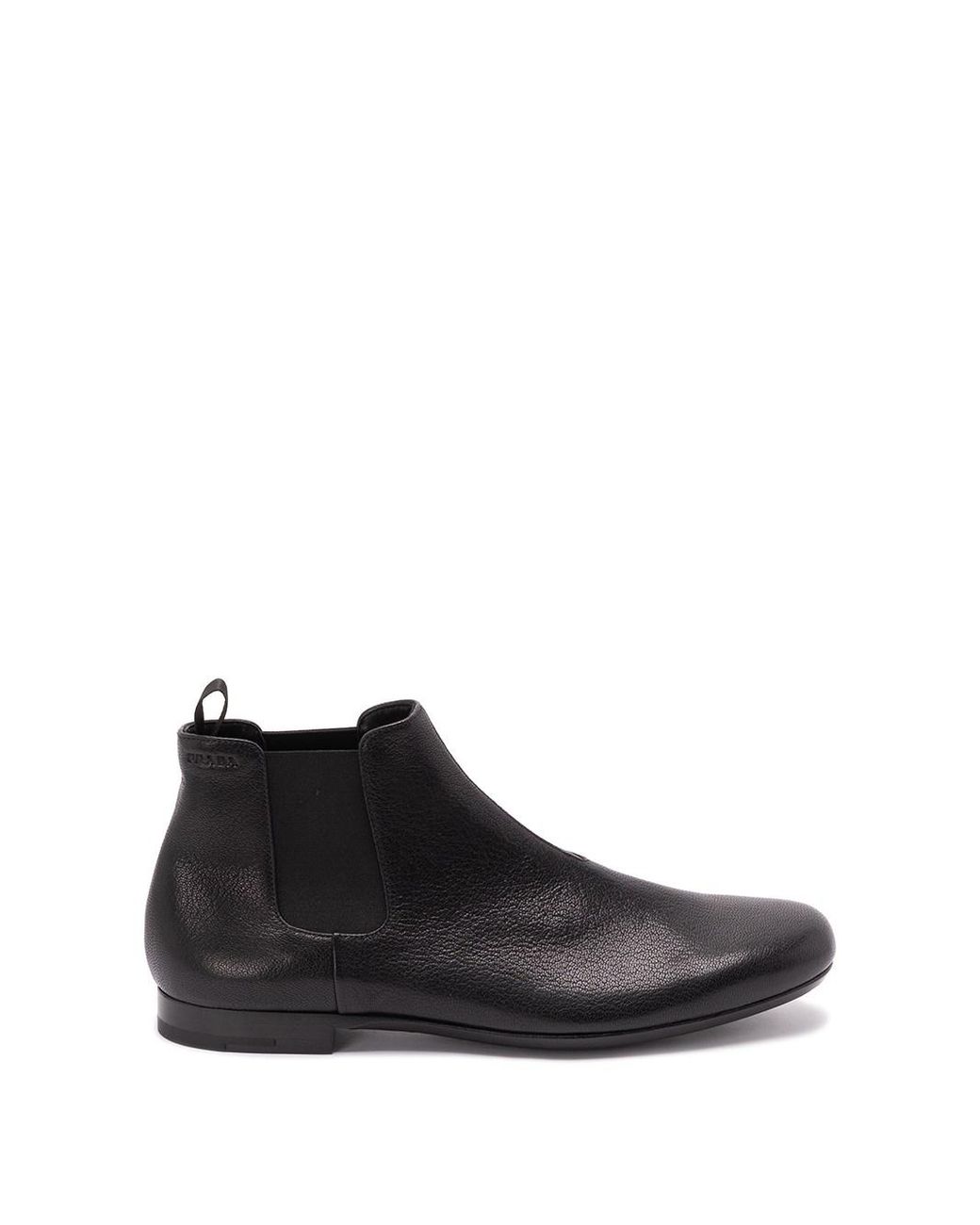 Prada Black Leather Boots for men