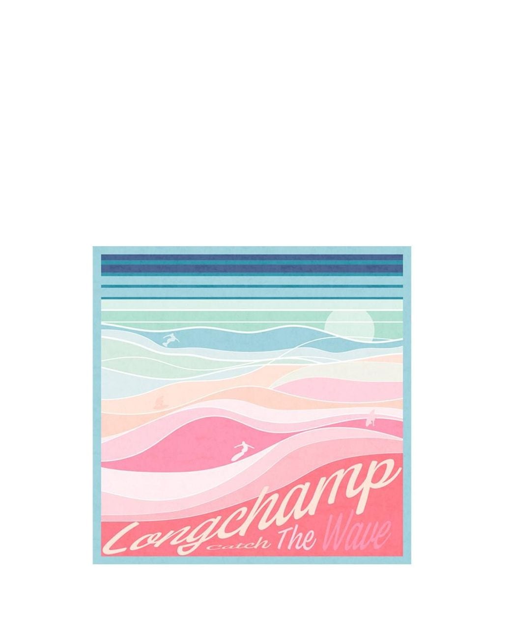 Longchamp Pink 'En Plein Vague' Foulard