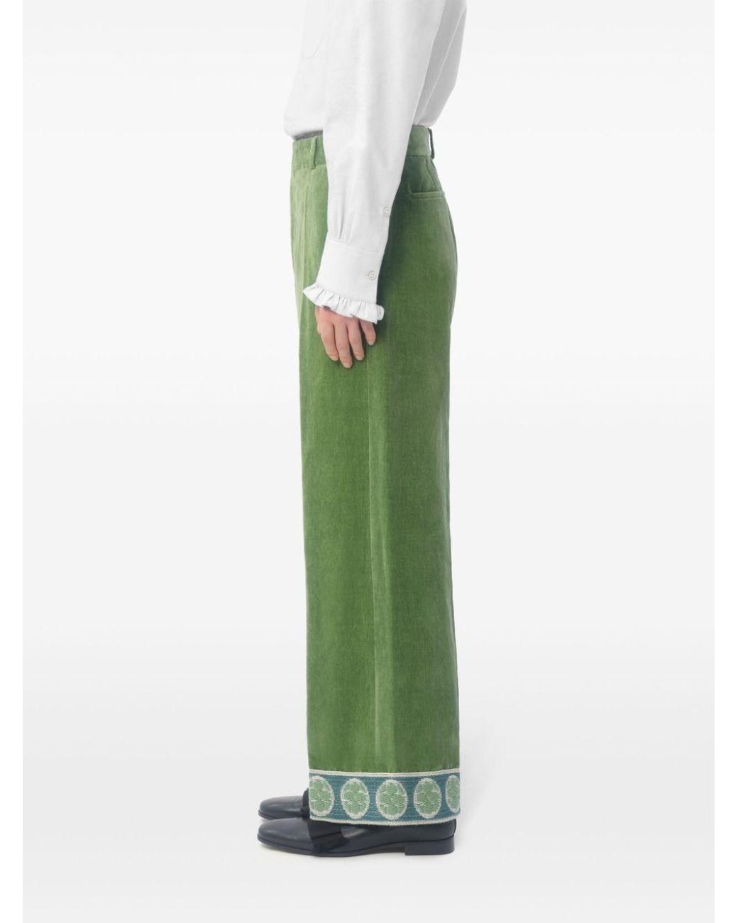 Valentino Garavani Green Pants for men