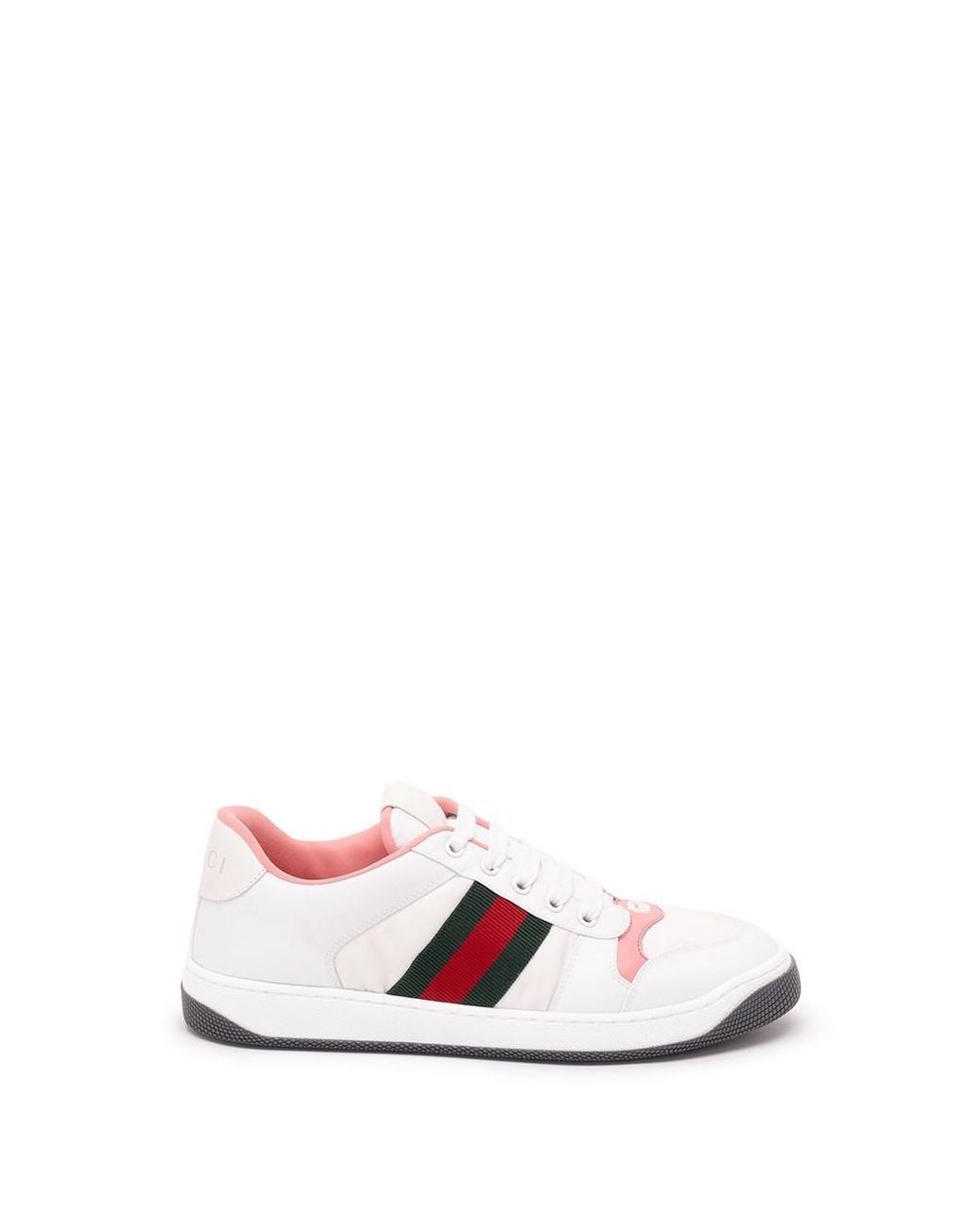 Gucci White Screener Sneakers